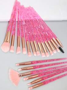 20 piezas Juego de brochas de maquillaje, Juego de brochas, Kit de brochas de maquillaje, Juego de brochas de maquillaje, Juego de maquillaje completo, Juego de brochas de maquillaje, Kit de maquillaje completo, Juego de brochas, Juego de brochas de maquillaje, Juego de regalo de maquillaje - Rosa - Ver 4