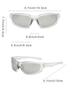 2對鏡框設計時尚眼鏡太陽眼鏡海灘太陽眼鏡 - 彩色 - 查看 3