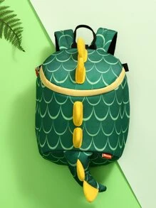 Chłopcy Wzór dinozaura Przedszkole Plecaki Dla Dziecko Na wolnym powietrzu I Podróż Działania - Zielony - Zobacz 1