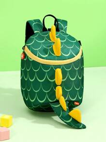 Chłopcy Wzór dinozaura Przedszkole Plecaki Dla Dziecko Na wolnym powietrzu I Podróż Działania - Zielony - Zobacz 4