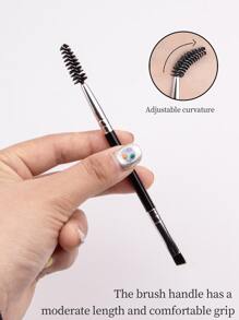 6支装大号眼影睫毛膏刷，塑料手柄双头睫毛膏刷，螺旋眉梳，超细眼线刷化妆工具，化妆刷套装，化妆刷套装，化妆刷套装，全套化妆工具，化妆刷套装，全套化妆工具，刷子套装，化妆刷套装，化妆礼品套装，套装，赠品，专业化妆刷，全套化妆工具 - 黑色 - 查看 3