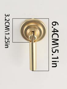 1 Gói Kéo Tủ Vàng, Núm Cửa Hợp Kim Kẽm Tối Giản Cho Gia Đình - Vàng - Xem 3