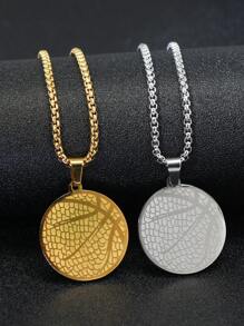 男士籃球吊墜項鏈 - 銀色 - 查看 1