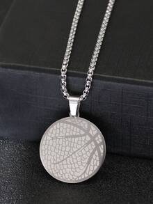 男士籃球吊墜項鏈 - 銀色 - 查看 4