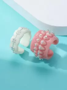 2 piezas Brackets Anillo abierto - Multicolor - Ver 1