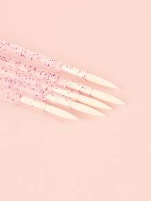 50pcs Disposable Eyeliner Brush - Hot Pink - View 4