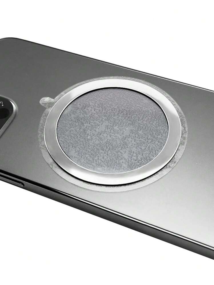1 stuk Magnetische Zuignap Telefoon Hoesjes Met Draadloos Opladen Functie En Ijzer Ring & Oplaadstandaard Voor Magsafe Geschikt voor Ultradun Ronde Ijzer - Zilver - Bekijken 7