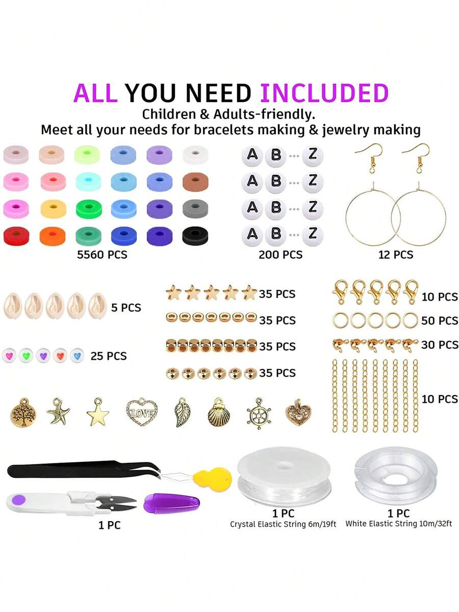 1set Bead DIY Jewelry Accessory Set SHEIN UK