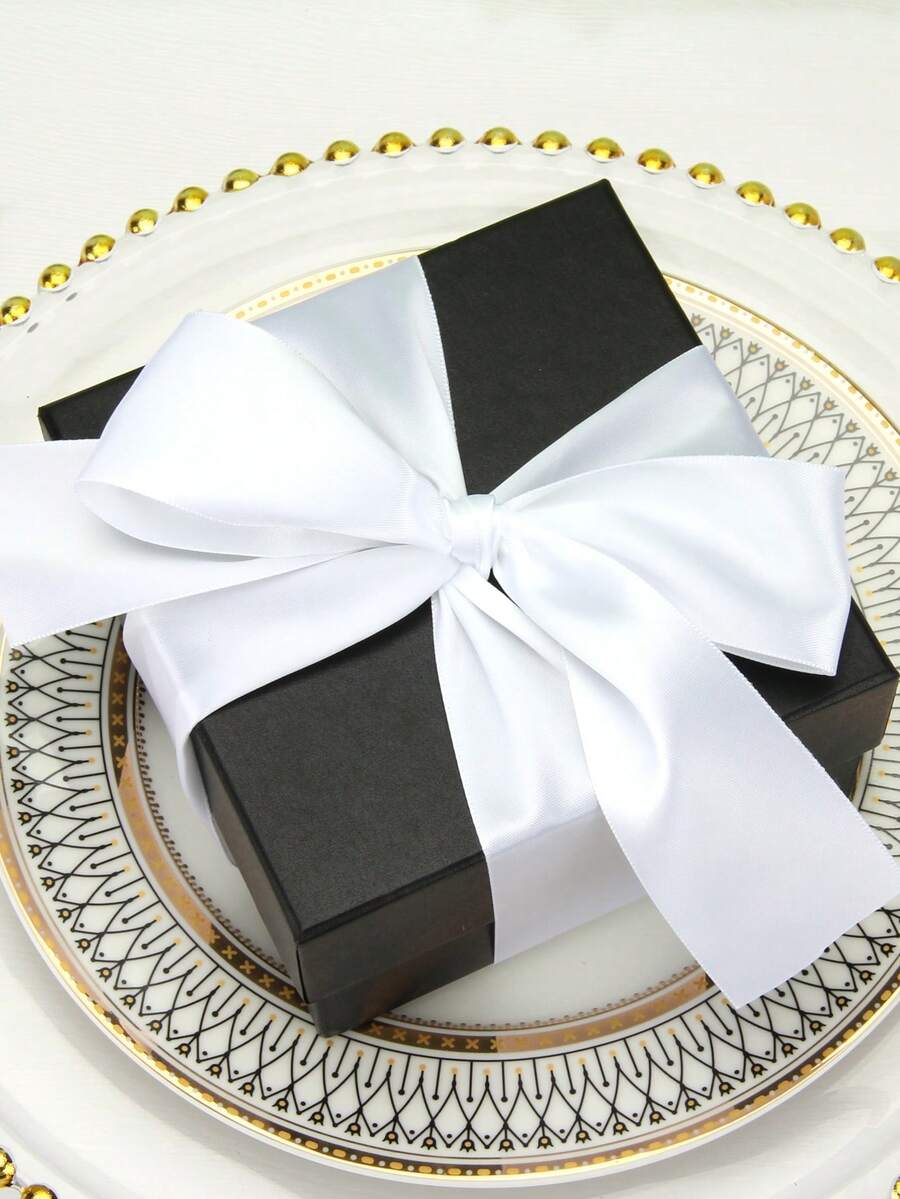 1 pieza blanco regalo liso tira para fiesta - Blanco - Ver 1