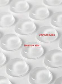 50入組/1張家用透明防撞墊門把手墊椅腿墊 - 無色 - 查看 2