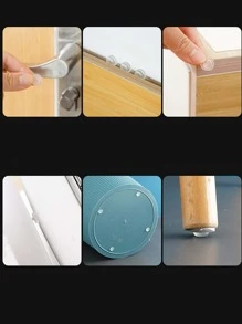 50入組/1張家用透明防撞墊門把手墊椅腿墊 - 無色 - 查看 4