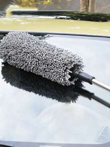 1pc Telescopic Car Washing Brush - Grey - View 1