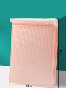 20pcs Solid Color Self-adhesive Bubble Mailer Bag, Simple Waterproof Packing Bag For Home, Office, School - Baby Pink - View 4