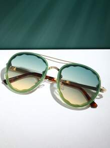 1副女士漸層鏡片波西米亞時尚眼鏡適合旅行 - 彩色 - 查看 2