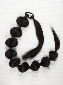 Extensión del pelo extra larga recto coleta sintético - Marrón Chocolate - Ver 3