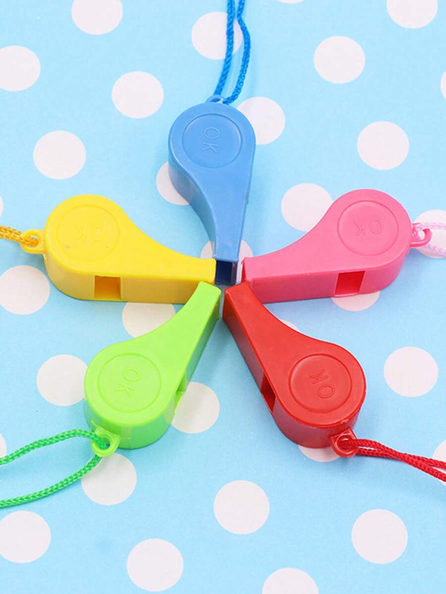 Bộ 5 Còi Nhựa Nhiều Màu Sắc, Máy Tạo Tiếng Ồn Cho Bữa Tiệc Sáng Tạo - Nhiều màu - Xem 1