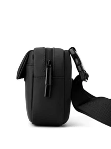 Mini Bum Bag Letter Embossed Black - Black - View 6