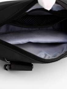 Mini Bum Bag Letter Embossed Black - Black - View 7