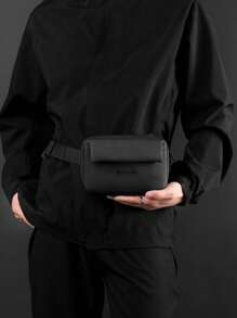 Mini Bum Bag Letter Embossed Black - Black - View 8