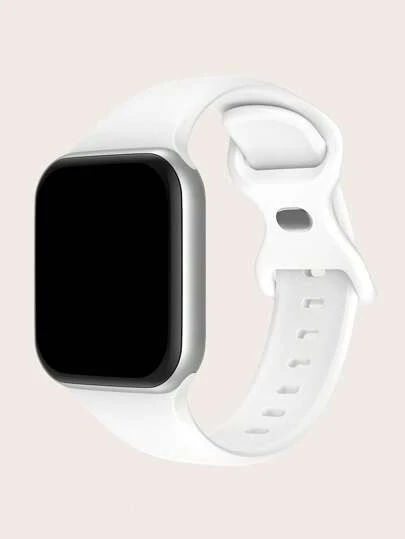 1入組不分男女款硅膠純色手錶表帶，適用於38mm/40mm/41mm/42mm/44mm/45mm/49mm Apple Watch運動活動，柔軟舒適，防水，與Apple Watch Ultra/Se/9/8/7/6/5/4/3/2/1 Apple Watch表帶兼容