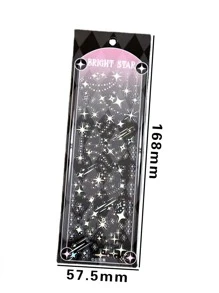 1入組混合圖案多種簡約風多用途貼紙裝飾用品 - 彩色 - 查看 2