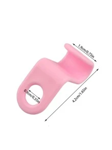 5pcs Clothes Hook connecting hook, clothes hanger extension clip, plastic hanger stack clothes hanger space-saving storage box for heavy-duty wardrobe storage box - Pink - View 2