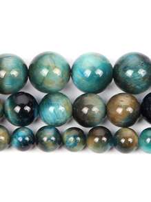 4-10mm Tiger Eye DIY Bead For Women For DIY Jewelry Making - Royal Blue - View 5
