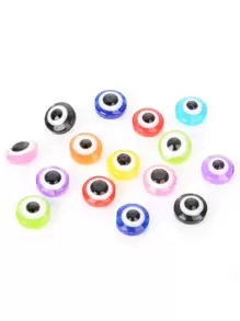 50入組/套眼睛形狀DIY珠子 - 彩色 - 查看 3