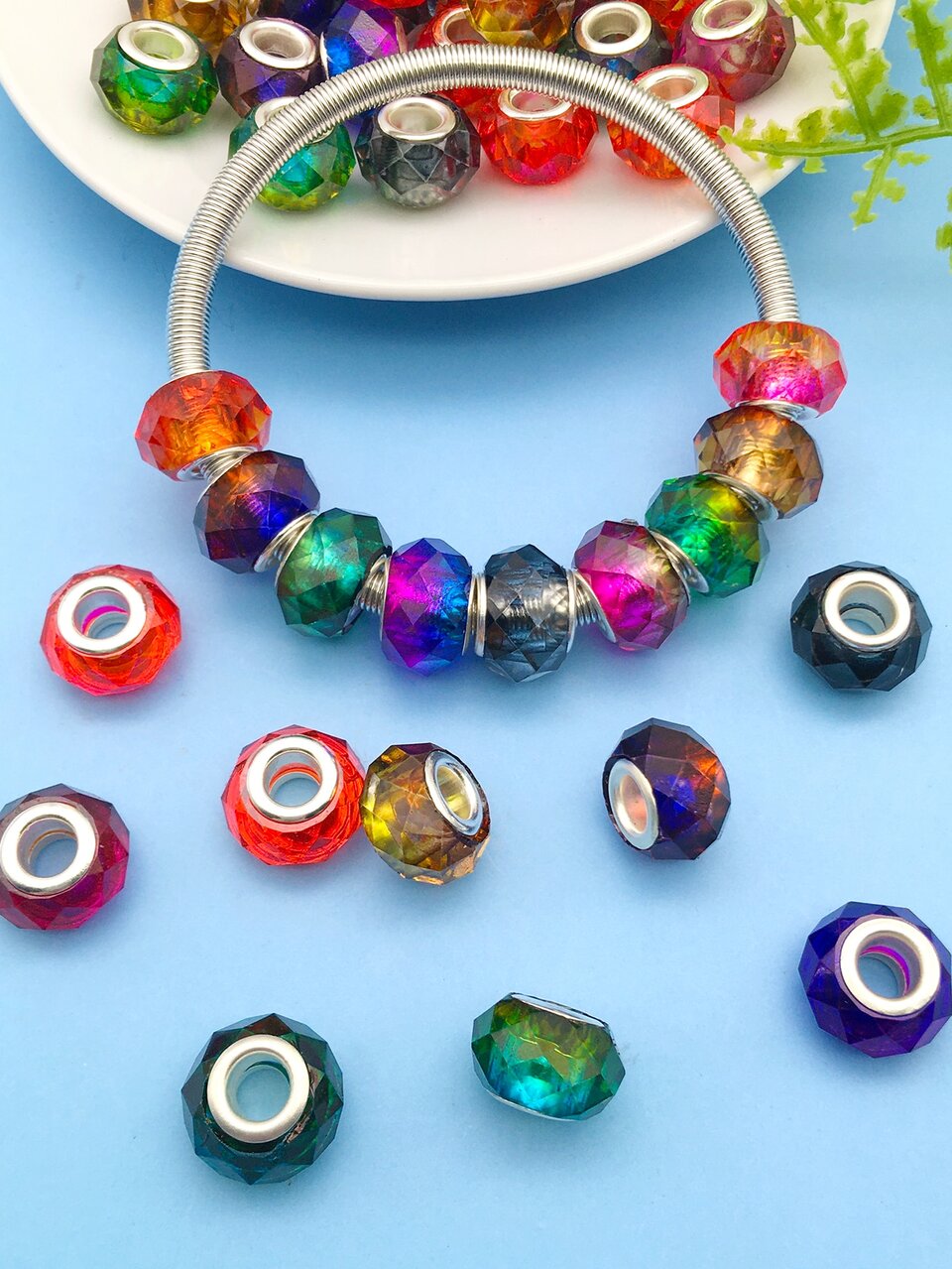 10pcs/set Clear Bead DIY Jewelry Accessory