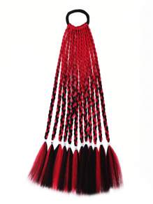 Kids Short Synthetic Hair Braid - Multicolor - View 1