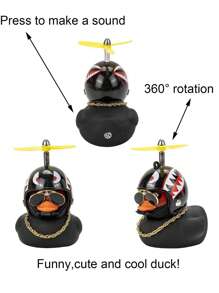 Cartoon Duck Design Car Ornament, Rubber Duck - Multicolor - View 2
