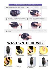 Short Curly Synthetic Hair Extension - Multicolor - View 9