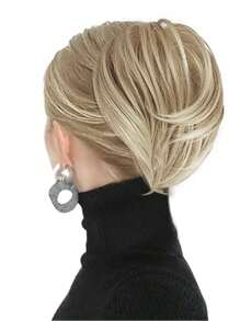 短直筒馬尾合成纖維接髮 - 彩色 - 查看 1