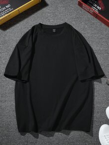 Manfinity Homme Lỏng lẻo phù hợp Nam In Gấu Thả vai Áo thun - màu đen - Xem 2