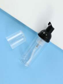 1pc Soap Foam Bottle, Empty Travel Foaming Lash Shampoo For Cleanser, Dispenser (60ml, 2 Fl Oz) - Black - View 5