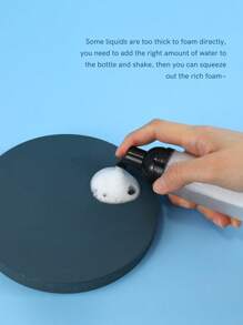 1pc Soap Foam Bottle, Empty Travel Foaming Lash Shampoo For Cleanser, Dispenser (60ml, 2 Fl Oz) - Black - View 7