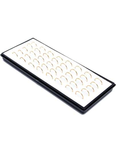 40入組/套極簡鼻環不銹鋼受歡迎穿孔身體鏈禮品適合女士和男士,不銹鋼首飾類