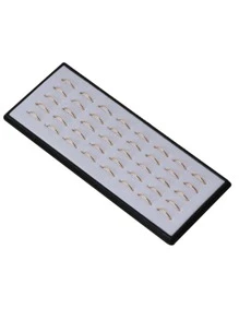 40入組/套極簡鼻環不銹鋼受歡迎穿孔身體鏈禮品適合女士和男士,不銹鋼首飾類 - 金黃色 - 查看 2