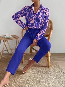 Chiquease Floral Print Shirt & Trousers - Multicolor - View 4