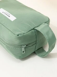 字母拼接化妝包，化妝袋，化妝包，護膚袋，化妝品收納盒，旅行必備，郵輪必備，宿舍必備，婚禮伴娘禮物，母親禮物，生日禮物，朋友和老師禮物，家居裝飾，浴室客廳臥室裝飾，浴室收納盒，珠寶收納盒，唇油收納盒，指甲油收納盒，化妝品收納盒，化妝盒 - 綠色 - 查看 5