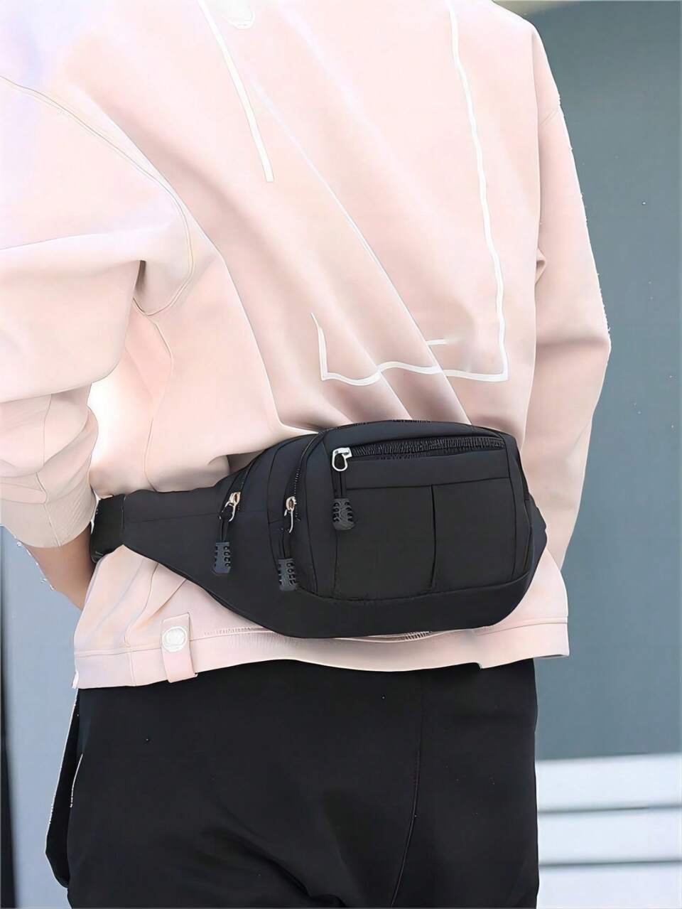 Large Fanny Pack Black Minimalist Adjustable Strap Sling For Daily Running Bag College Bag For Books Multi-Functional Sling Bag Fanny Pack Bum Bag Waist Bag Travel Multiple Pockets Chest Bag Gifts Men Bag Belt Bag Sling Bag Side Bags Hip Bag Black Bag Travel Essentials Holiday Essentials Gym Bag Sports Bag Summer School Summer Bag Spring Break Vacation Bag, Thigh Bag, Camping, Easter, Camping, Hiking Bag