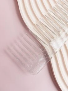 Glitter Hair Comb - White - View 3