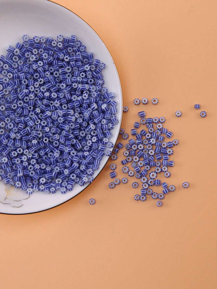 1000 cái/bộ Phụ kiện trang sức tự làm bằng hạt thông thường dành cho phụ nữ để làm đồ trang sức tự làm - Màu xanh lam - Xem 1