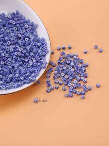 1000 cái/bộ Phụ kiện trang sức tự làm bằng hạt thông thường dành cho phụ nữ để làm đồ trang sức tự làm - Màu xanh lam - Xem 3