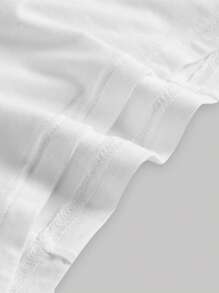 SHEIN MOD Ruched Bust Frill Trim Summer White Cami Top