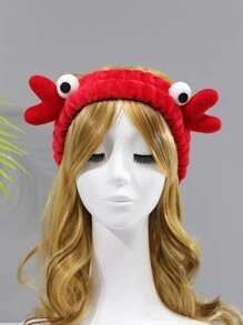 1 Dây buộc tóc thời trang trang trí mắt hoạt hình dành cho nữ, dành cho cuộc sống hàng ngày - Đỏ - Xem 1