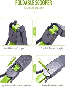 1入組便攜寵物拾便器適用於狗狗和貓適用於清潔 - 綠色 - 查看 3
