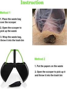 1入組便攜寵物拾便器適用於狗狗和貓適用於清潔 - 綠色 - 查看 5