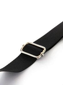 迷你方形透明PVC防水日常書包，適合研究生、青少年女孩、新生、大二、初中和高中學生、大學和高中，非常適合戶外、旅行和返校 - 黑色 - 查看 6