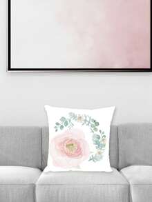 1入組沙發無填充物花卉圖案裝飾抱枕套 - 彩色 - 查看 2